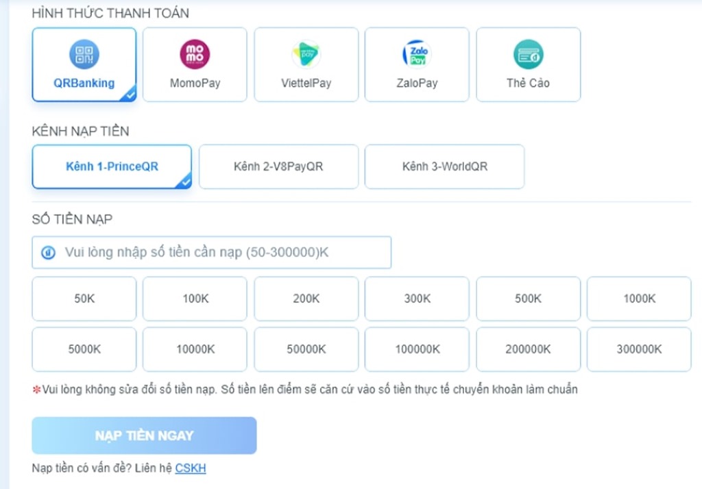 Hướng dẫn nạp tiền Fb68 đơn giản chỉ với 5 bước.